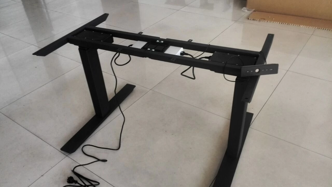 Best price ergonomic standing workstation adjustable height children desk and chair