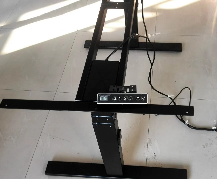 الجدول الكهربائية مصدقة الساق الجلوس والوقوف مكتب قابل للتعديل الارتفاع الكهربائية
