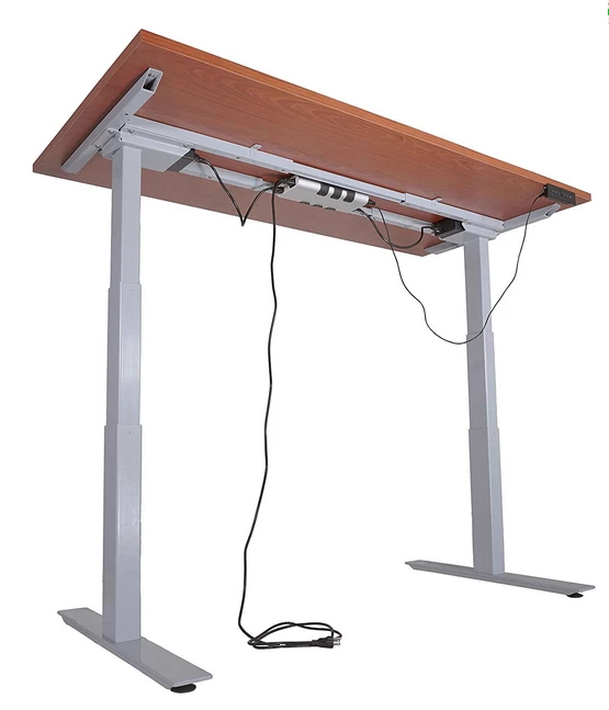 HOUDRY Adjustable Height Electric Motorized Sit To Stand Work Desk 24"- 50" A6
