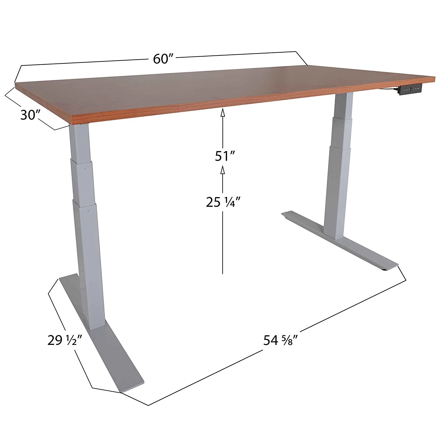 Height Adjustable Standing Desk Computer Sit Stand Up Desk