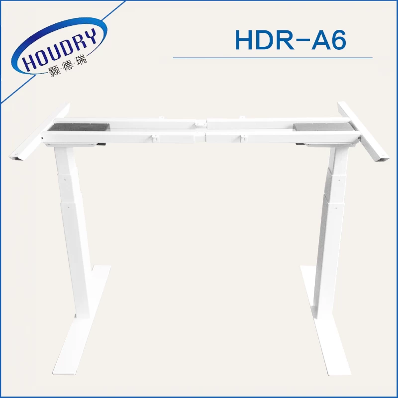 Mobile electric height adjustable desk stand