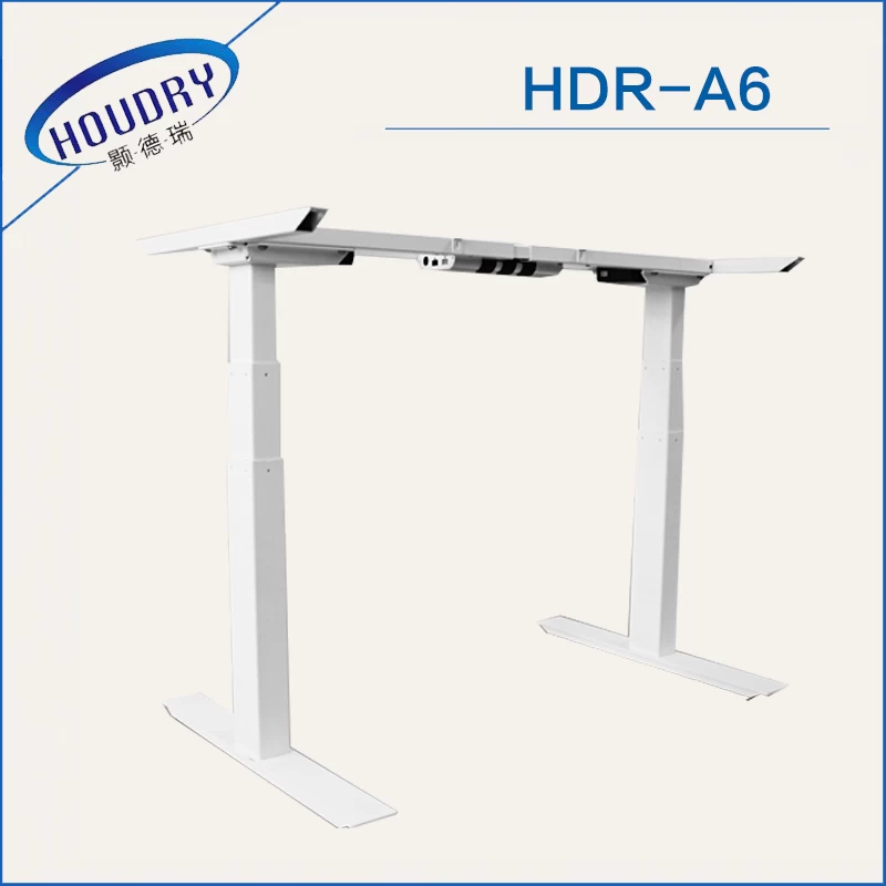 Mobile electric height adjustable desk stand