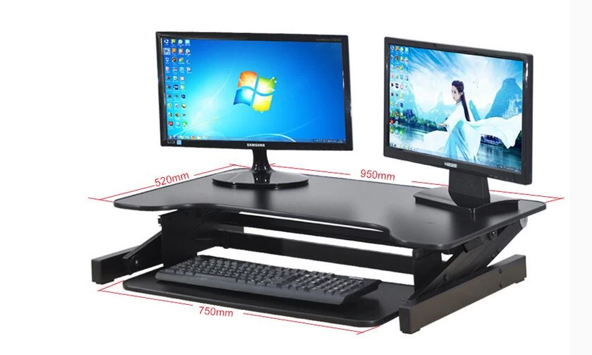 Strong and Durable Adjustable Desks /Table For Two Monitors