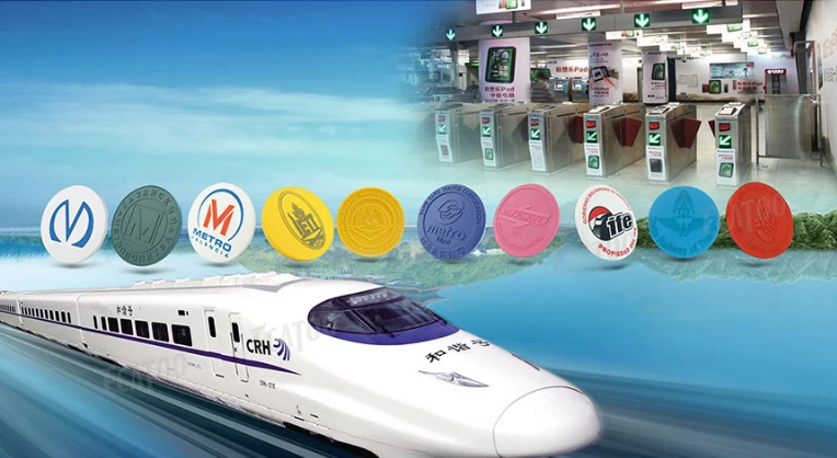 RFID tokens for metro trains