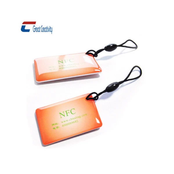passive NFC tag epoxy coating with logo printing