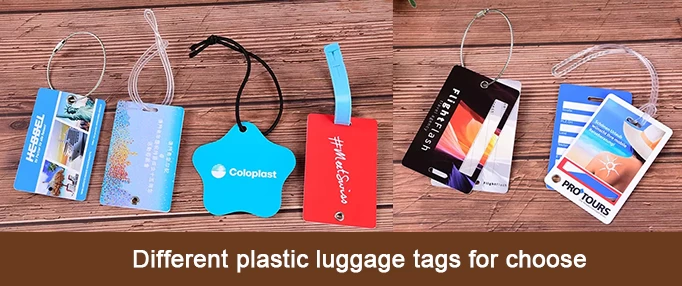 Custom Printed Plastic Luggage Tags