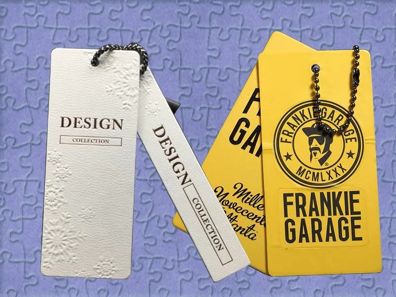 customized exquisite and chic paper clothing tags