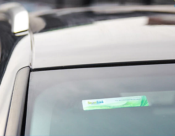 High security UHF RFID windshield tag