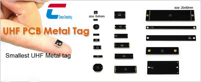 UHF PCB metal tag