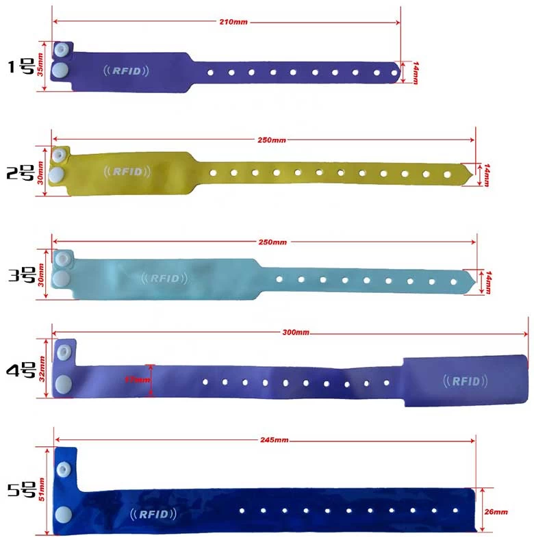PVC Chip Wristband Event Music Festival Bracelet