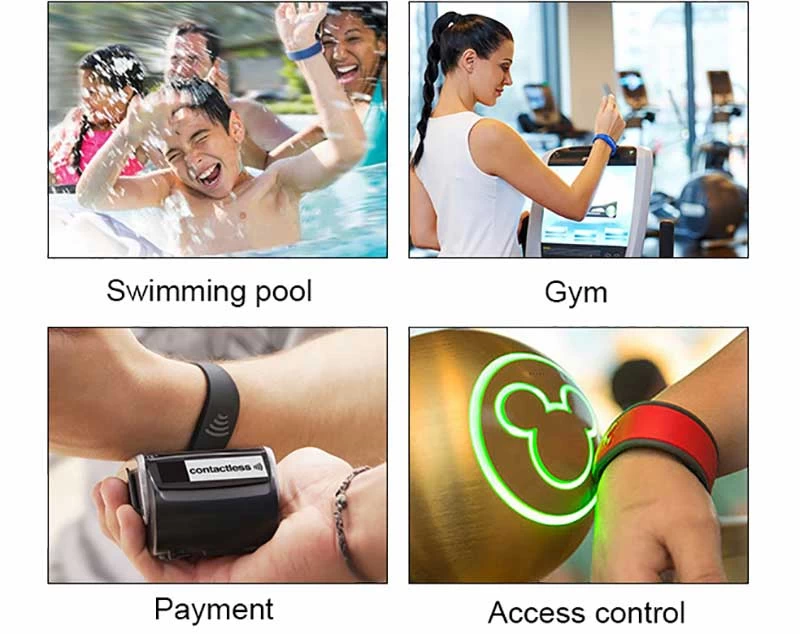 RFID wristband tags help reduce people's contact