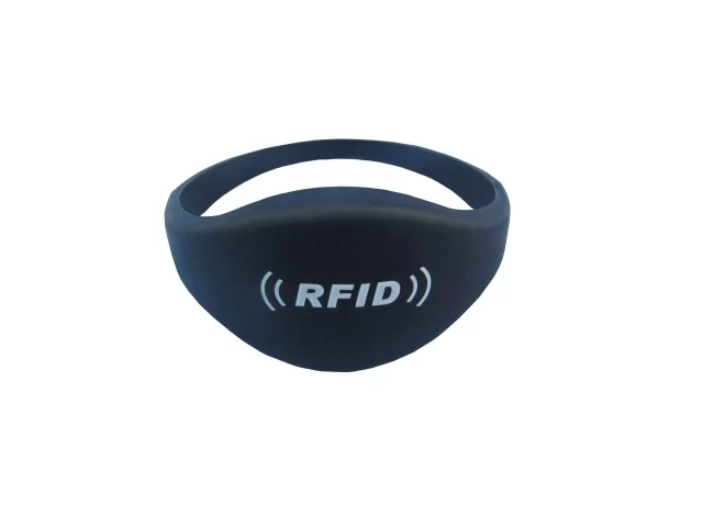 closed silicone RFID wristband for identification