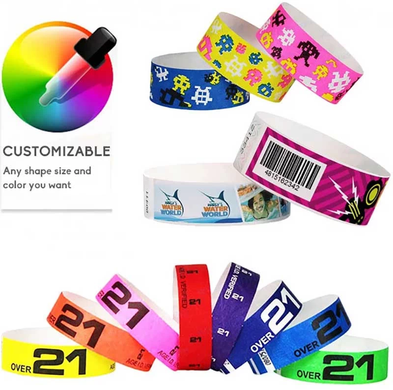 Disposable RFID paper wristbands Features