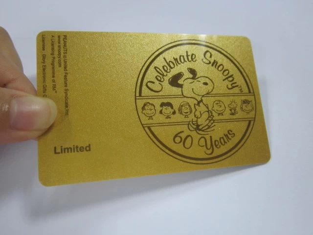 hot selling golden RFID VIP card