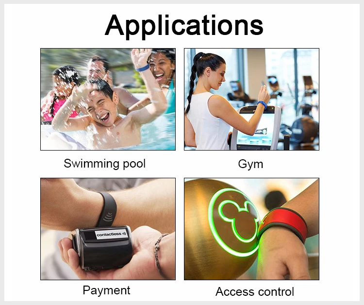 Silicone RFID Fitness Gym Bracelet