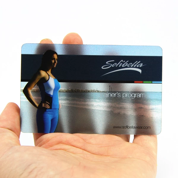 frosted transparent pvc business cards