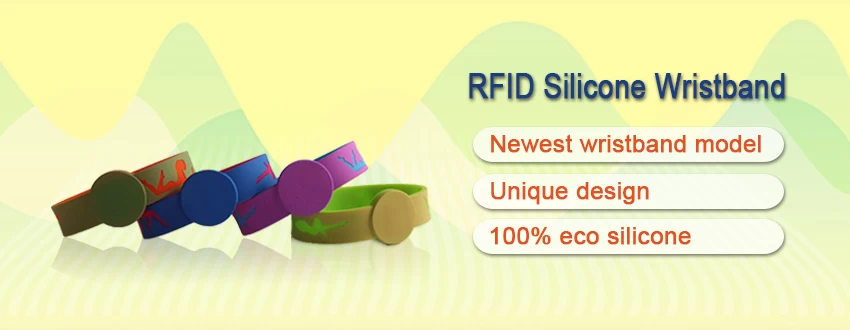 newest customized rfid silicone wristband