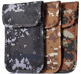 Camouflage pattern RFID blocking car key bag
