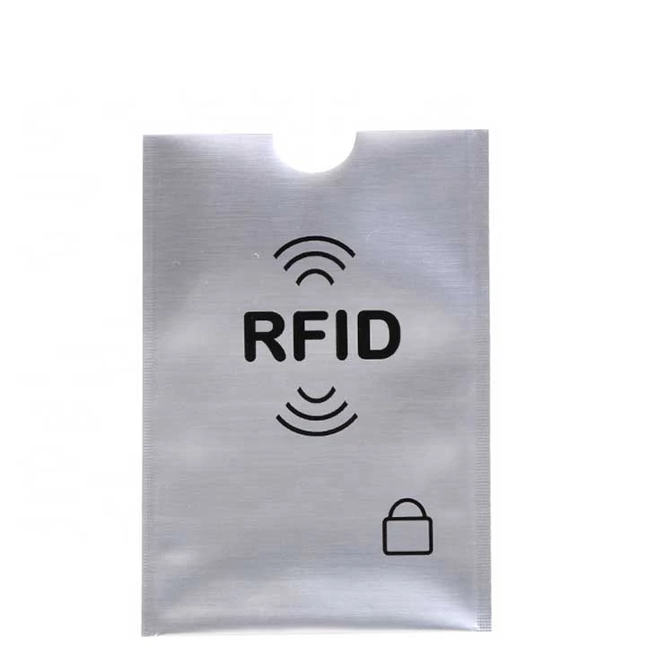 RFID blocking card sleeve anti theft credit card holder aluminum 1