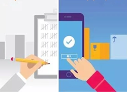 Antes y después del uso de RFID, las dos 