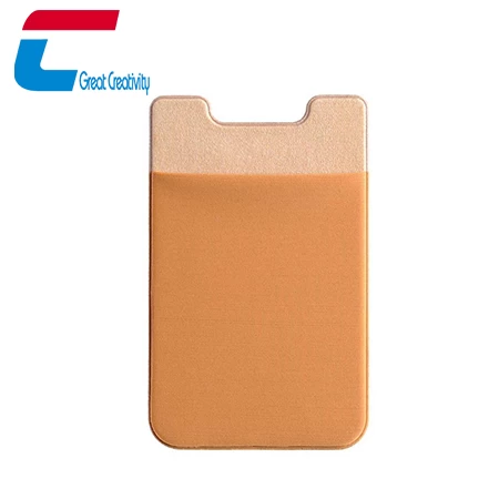 Wholesale Custom 3M Self Adhesive Lycra Mobile Phone Card Wallet