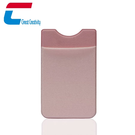 Wholesale Custom 3M Self Adhesive Lycra Mobile Phone Card Wallet