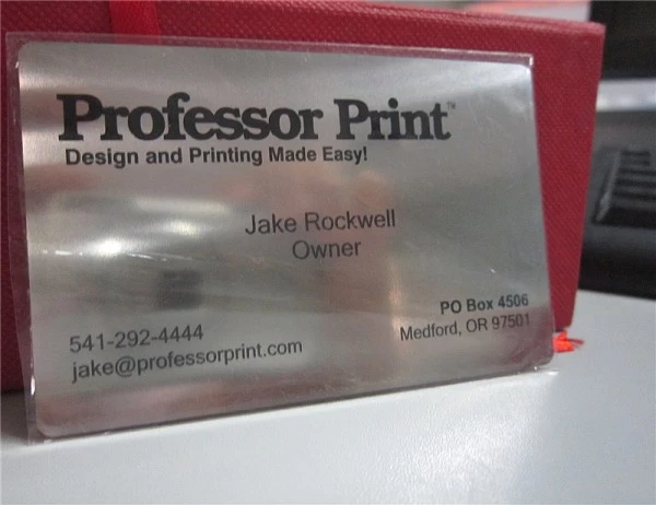 Blank Metal Business Cards