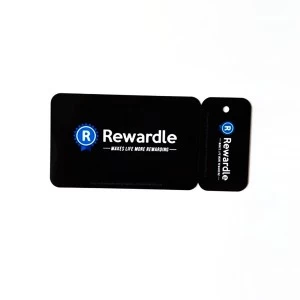 CR80 Пластиковая карточка с 1Up Keytag