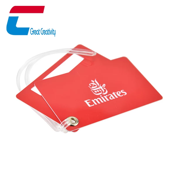 China Manufactured Business Card Size PVC Luggage Tag