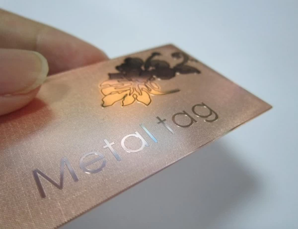 Copper Color Metal Business Card