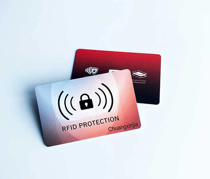 Custom Anti-Theft Read Secure Payment RFID Blocker RFID Blocking Card