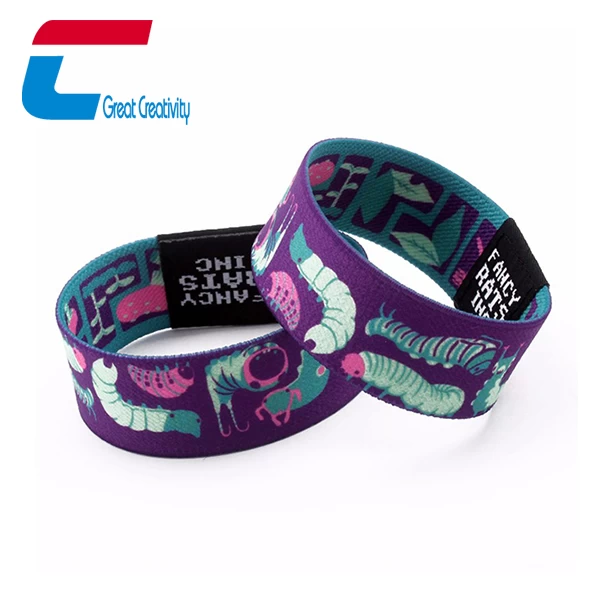 Custom Wholesale Reusable Stretch Elastic RFID Wristband