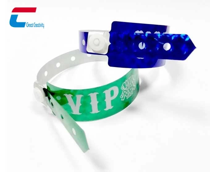 Custom Wholesale RFID Disposable PVC Chip Wristband Event Music Festival Bracelet