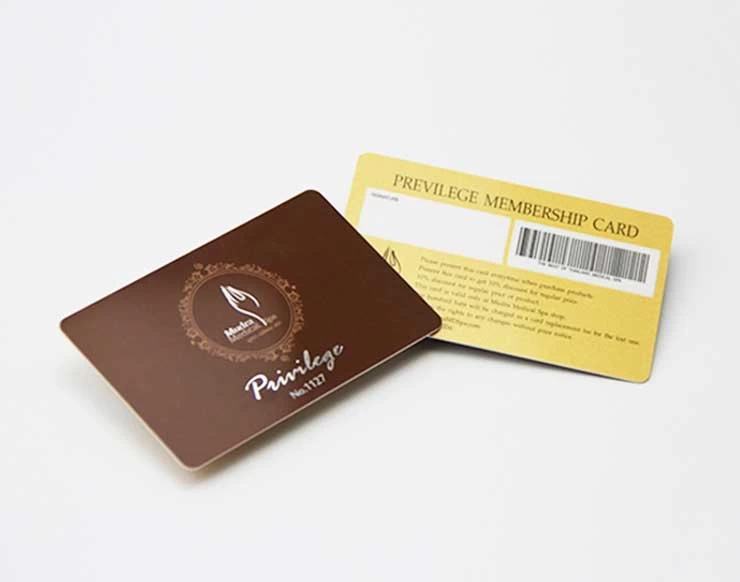 Custom wholesale high quality PVC barcode membership card/VIP card