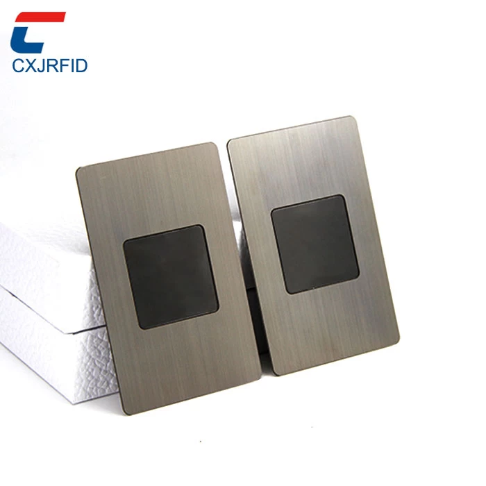 Customized Wholesale Social Media Sharing Ntag213 Matte NFC Metal Business Card
