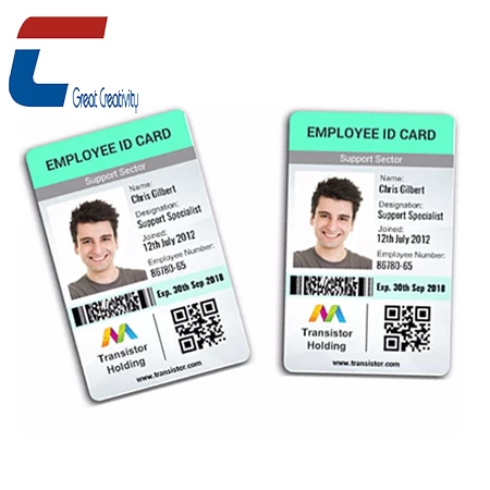 Оптовые пользовательские RFID-удостоверения личности с фотографией для печати для сотрудников / студентов
