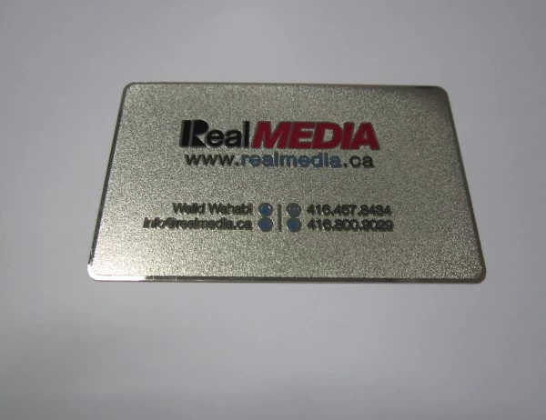 Matt Custom Metal Business Card