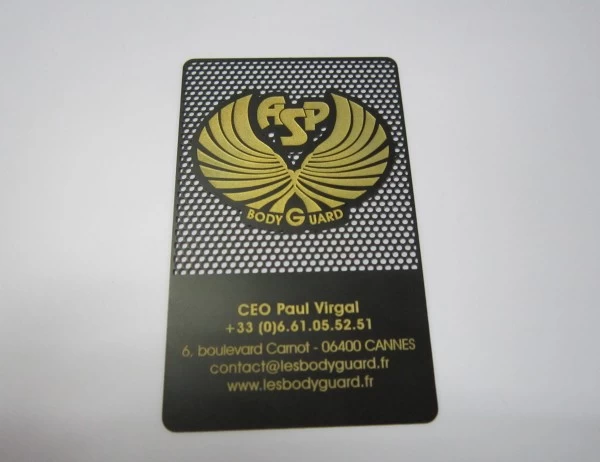 Metal Business Card in Carving Crafts