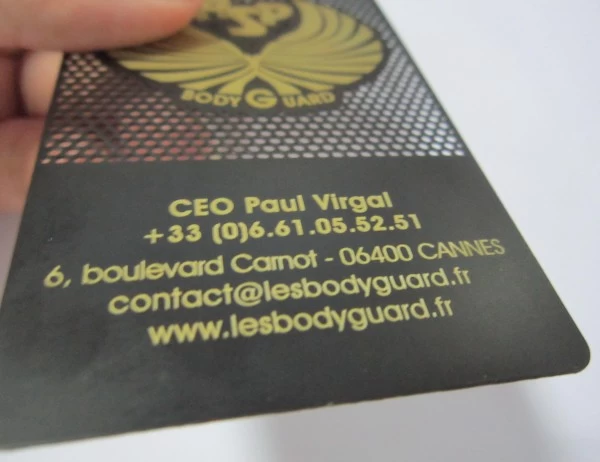 Metal Business Card in Carving Crafts