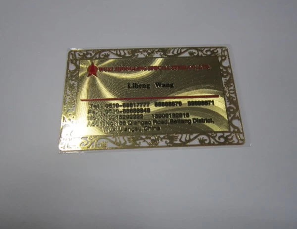 Metal Business Name Card