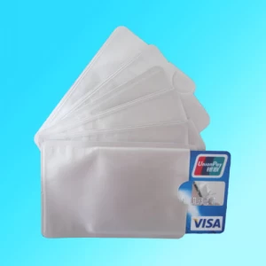 RFID Blocking Card Sleeve Anti-Feft Titolare della carta di credito Anti-Credito in alluminio Scheda di gioco