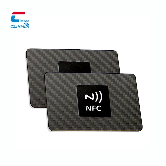 Großhandel kundenspezifisches Logo, das ultradünne NFC-Kreditname-Carbonfaser-Visitenkarte druckt