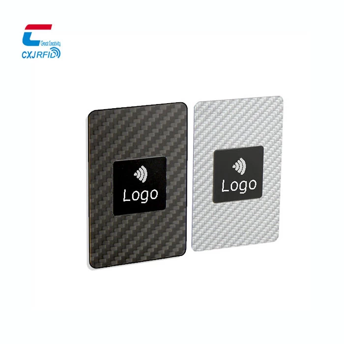 Venta al por mayor Logotipo personalizado Imprimir Nombre de crédito ultra delgado NFC Tarjeta de visita de fibra de carbono