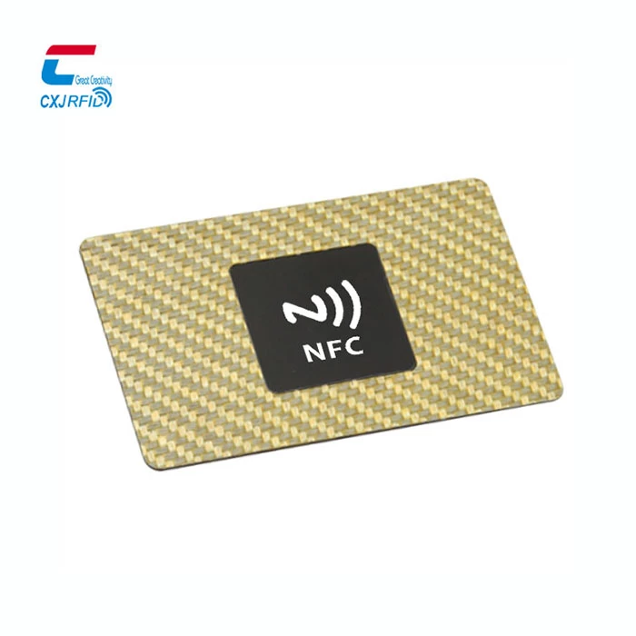 Wholesale Custom Logo Printing Slim NFC Credit Name Carbon Fiber Business Card