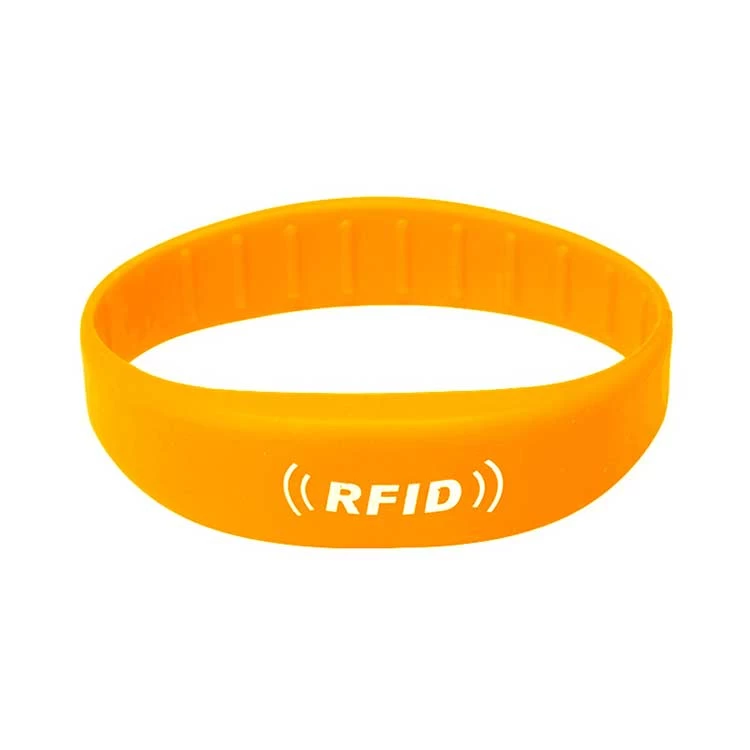 도매 커스텀 워터 파크 RFID 팔찌 방수 NTAG 213 실리콘 팔찌