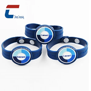 Adjustable Silicone RFID Wristband With Snap Button