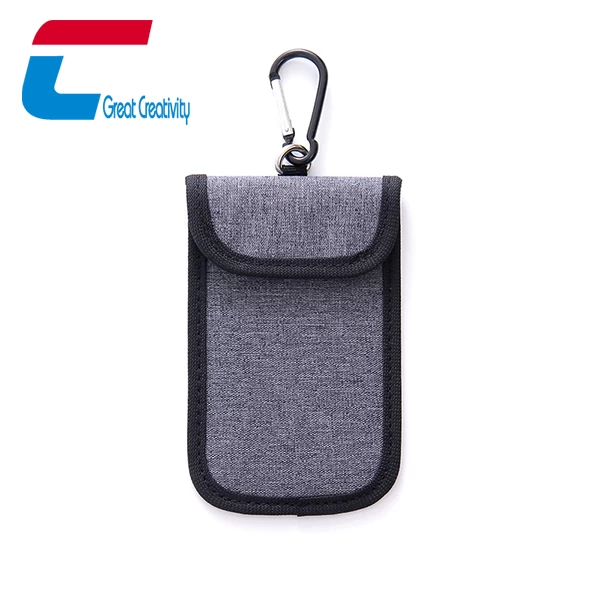 Wholesale Anti-theft RFID Signal Blocking Bag Material Gray Car Key