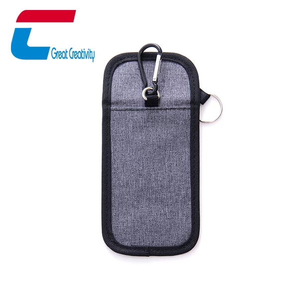 Wholesale Anti-theft RFID Signal Blocking Bag Material Gray Car Key