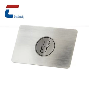 brushed metal business cards