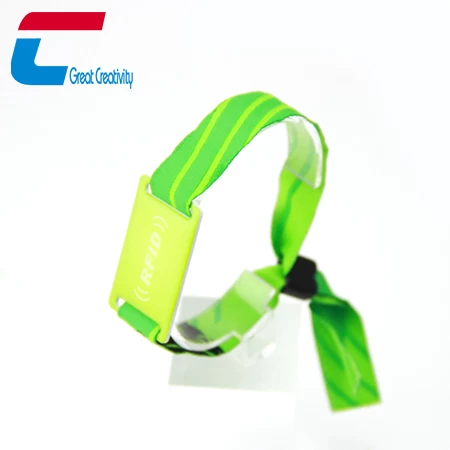 disposable fabric rfid chip smart wristband